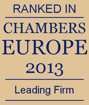 Ranked in Chambers Europe 2013
